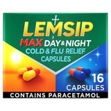 Lemsip Max Day & Night Cold Flu Capsules 16 Capsules, UK version