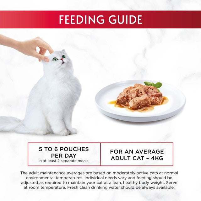 Gourmet Mon Petit wet cat food variety with beef, chicken, lamb 6 x 50g pouches, UK version