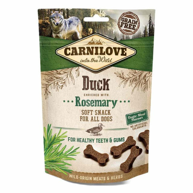Carnilove duck with rosemary dog treats 200g - British product