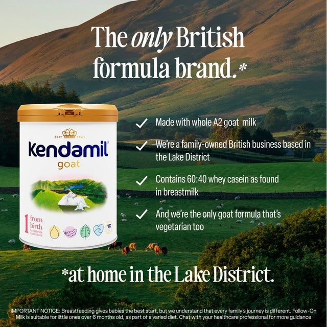 Kendamil goat first infant milk formula stage 1 from birth 800g - British product