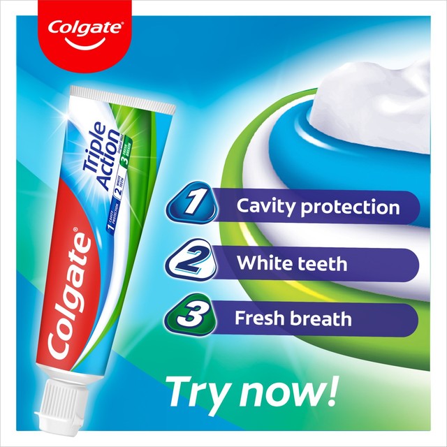 Colgate Triple Action toothpaste 75ml - British product
