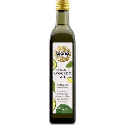 Huile d'avocat bio pressée à froid Biona 250 ml