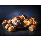M&S Granny Smith apple hot cross buns 4 pack, imported from the UK