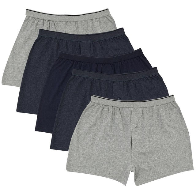 M&S men's cotton boxers Denim Mix XL, imported from the UK