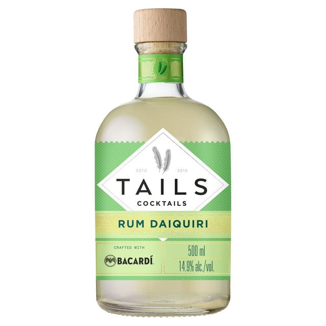 Tails Classic Bacardi Rum Daiquiri premixed cocktail 500ml (British brand)