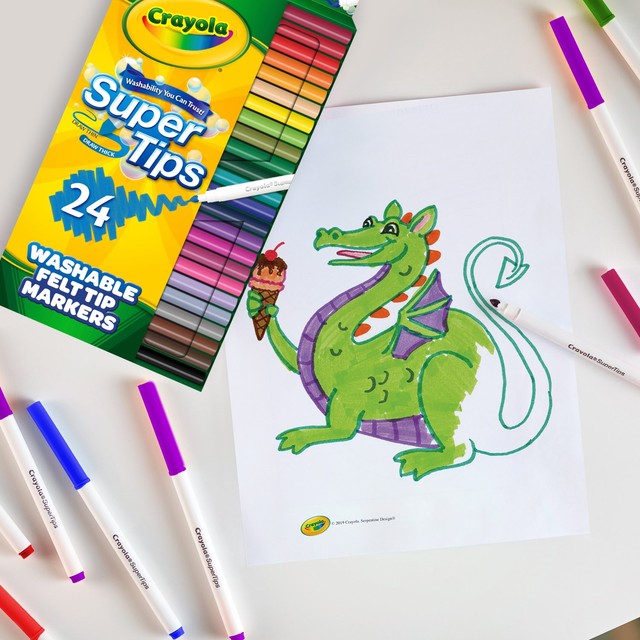 Crayola Supertips markers 24 pack - British product