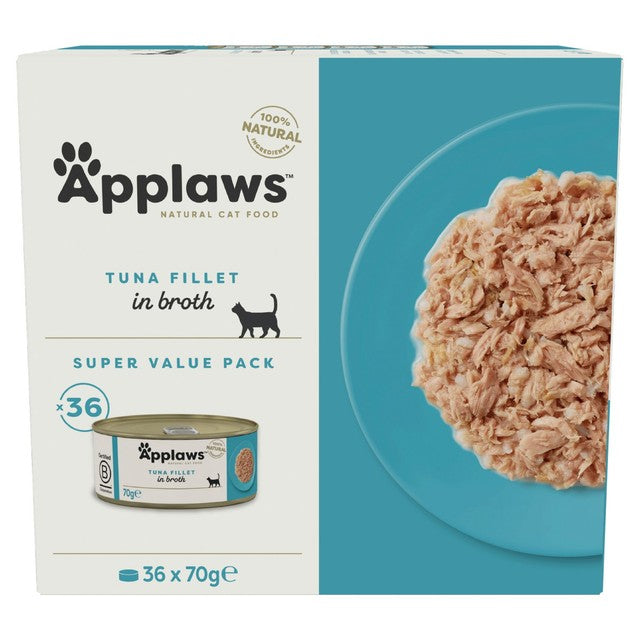 Applaws Tuna cat food bulk pack 36 tins - British product