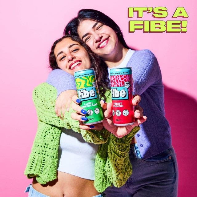 Fibe fruit punch drink 4 x 250ml cans - British product