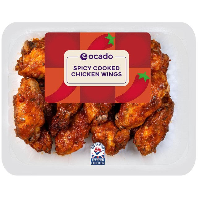 Ocado spicy chicken wings 525g, imported from the UK