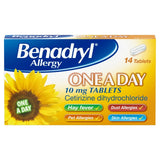 Benadryl One A Day Allergy Tablets 14 Tablets - British product