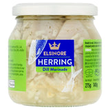 Elsinore cured herring pieces in dill marinade 275g - British product
