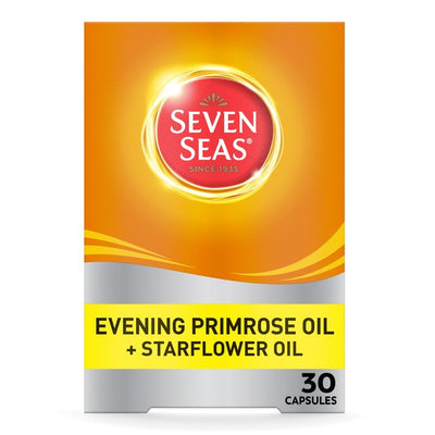 Seven Seas Evening Primrose Oil & Starflower Oil 1000mg Supplement Capsules 30 Pack