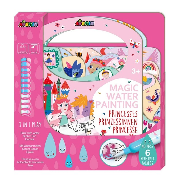 Great Gizmos magic water painting princesses book - British product