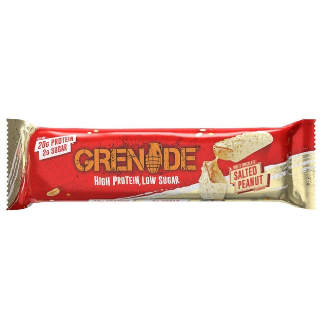 Grenade White Chocolate Salted Peanut Protein Bar 60g, UK version