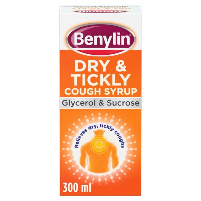 Benylin dry and tickly cough syrup 300ml - British product