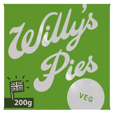 Willy's Pies Roast Cauliflower, Leek & Cheddar Vegetarian Pie 200g