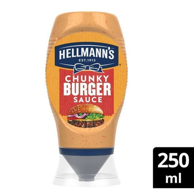 Hellmann's Chunky Burger Sauce 250ml bottle, UK version