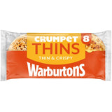 Warburtons crumpet thins 8 pack - British product