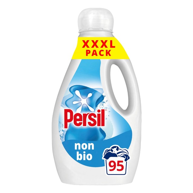 Persil non bio liquid laundry detergent 2600ml bottle, imported from the UK