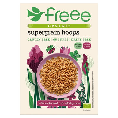 Doves Farm Freee Organic Gluten Free Supergrain Hoops Cereal 300g