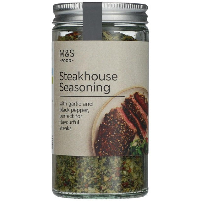 M&S Steakhouse Seasoning 75g, imported from the UK