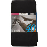 M&S Body Sensor Tights Size S Black, imported from the UK