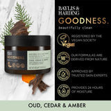 Baylis & Harding oud salt apricot olive stones body scrub 450g - British product