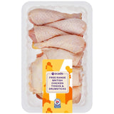 Ocado Free Range British Chicken Thighs & Drumsticks 1kg, imported from the UK