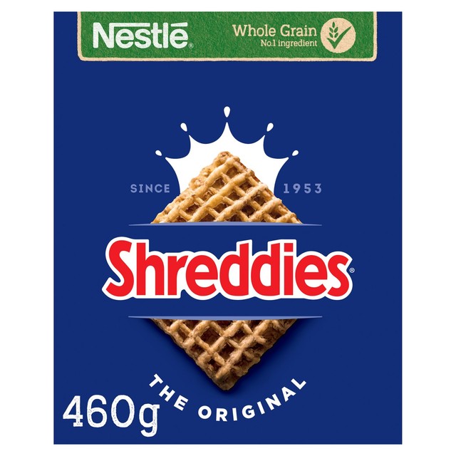 Nestle Shreddies Original malted wheat cereal 460g (British brand)
