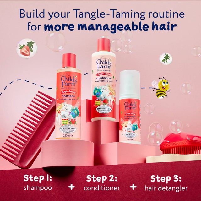 Childs Farm hair detangler Strawberry & Mint 100ml - British product