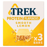 Trek smooth lemon protein flapjack bars multipack 3 x 50g (British brand)