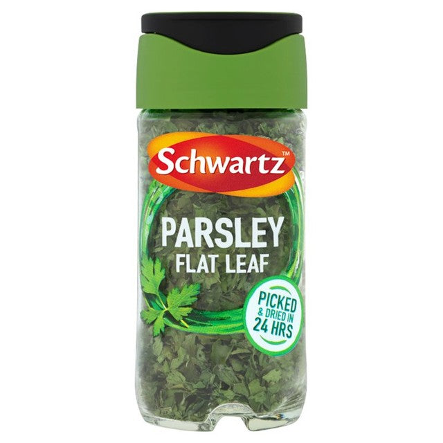 Schwartz flat leaf parsley dried herb 3g, imported from the UK
