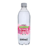M&S summer berries flavoured sparkling water 500ml, imported from the UK