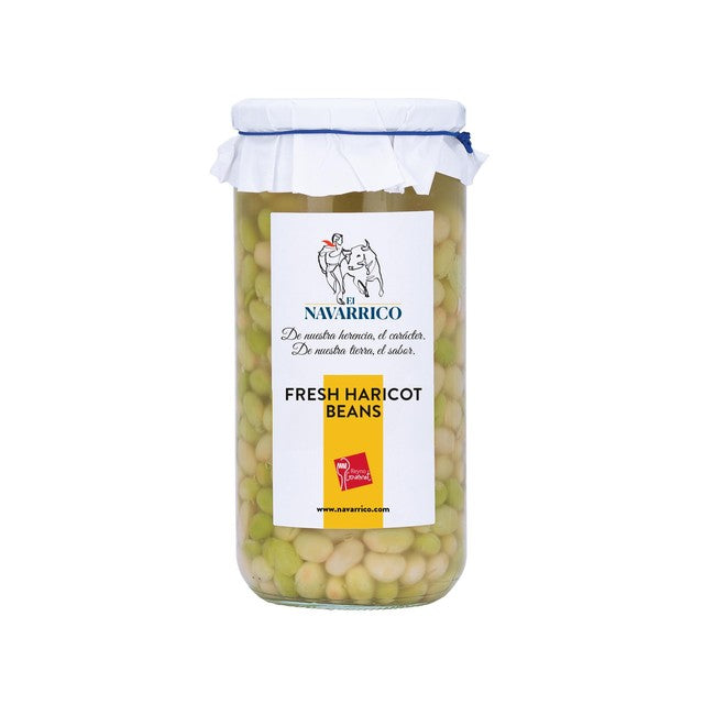 Brindisa Navarrico fresh haricot beans 660g - British product