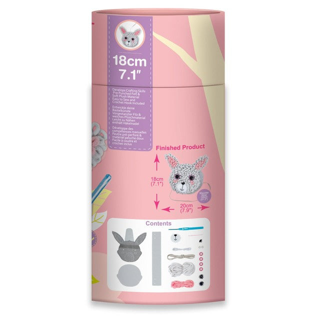 Avenir Loopie Fun Bunny Bag craft kit 16 x 18cm - British product