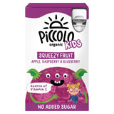 Piccolo Kids Squeezy Fruit Apple, Raspberry & Blueberry Multipack