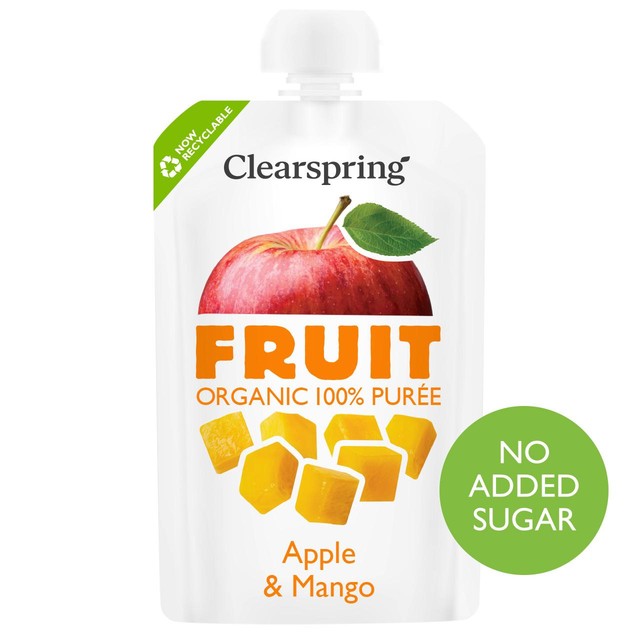 Clearspring fruit puree apple and mango 100g - British product