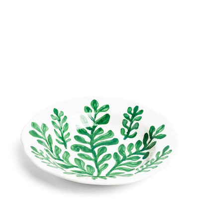 Daylesford Organic Leaf Green Ceramic Serving Bowl 25cm Diameter