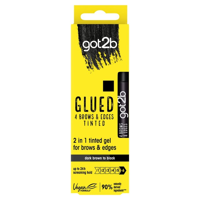 got2b tinted brow gel dark brown to black 16ml, UK version