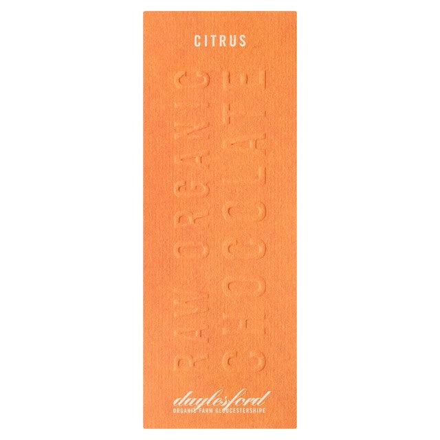 Daylesford Organic chocolate bar orange and tangerine 50g - British product