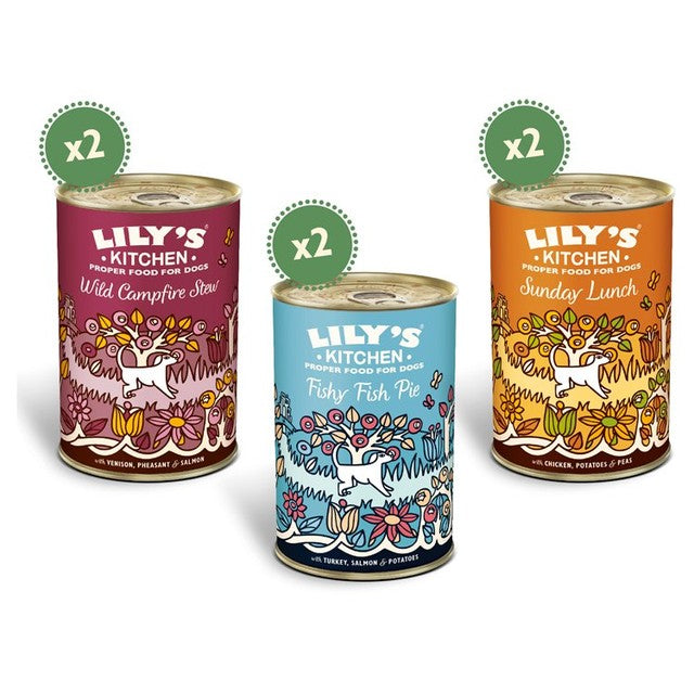 Lily's Kitchen grain-free dog food multipack 6 x 400g, UK version