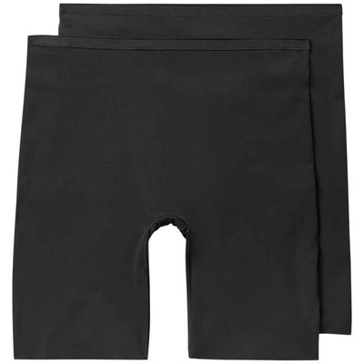 M&S Light Control Thigh Slimmers Size 8 Black Shapewear 2-Pack