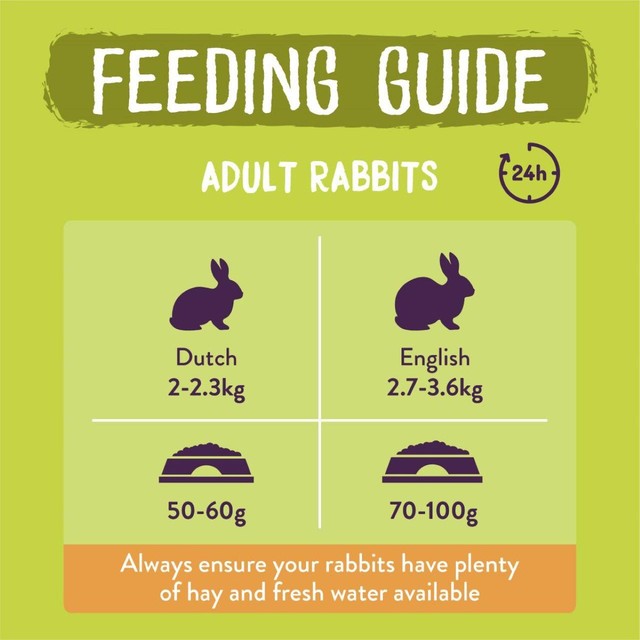 Burgess Excel adult rabbit food with mint 3kg - British product