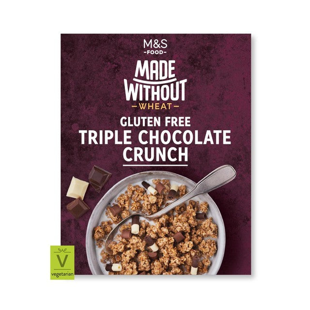 M&S Triple Chocolate Crunch granola 360g, imported from the UK