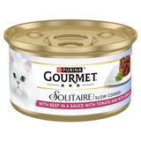 Gourmet Solitaire Beef wet cat food 85g - British product