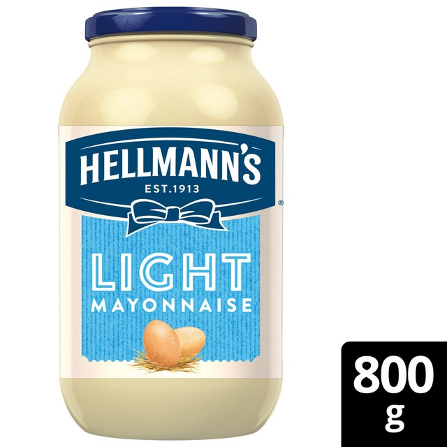 Hellmann's light reduced calorie mayonnaise 800g jar, UK version