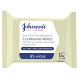 Johnson's Extra-Sensitive Cleansing Wipes 25 per pack, UK version