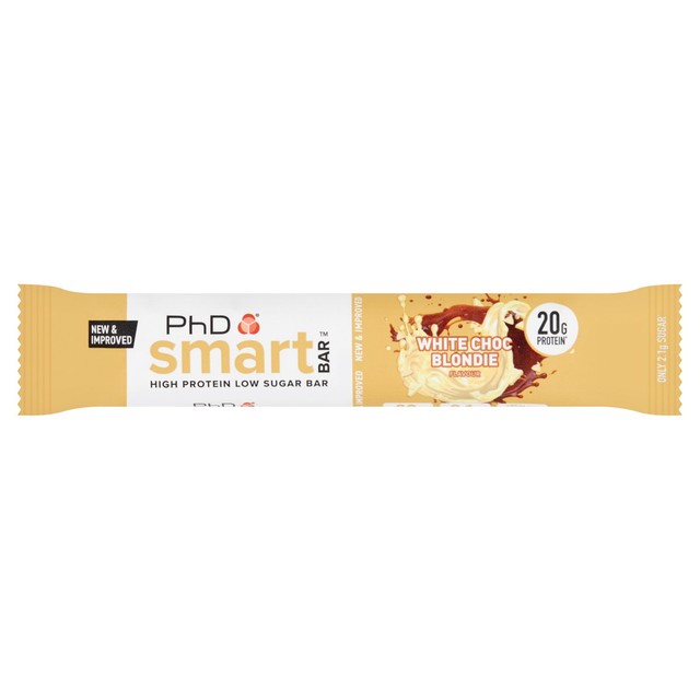 PHD Nutrition protein bar White Choc Blondie 64g, imported from the UK
