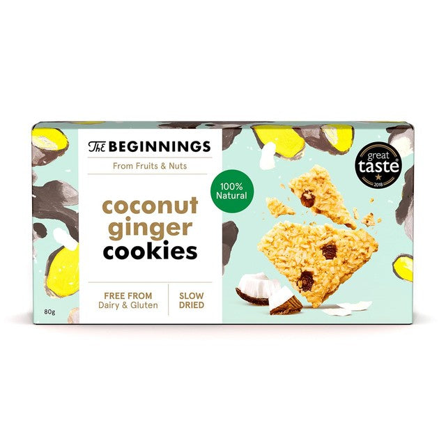 The Beginnings Berry Cookies Coconut & Ginger 80g (British brand)