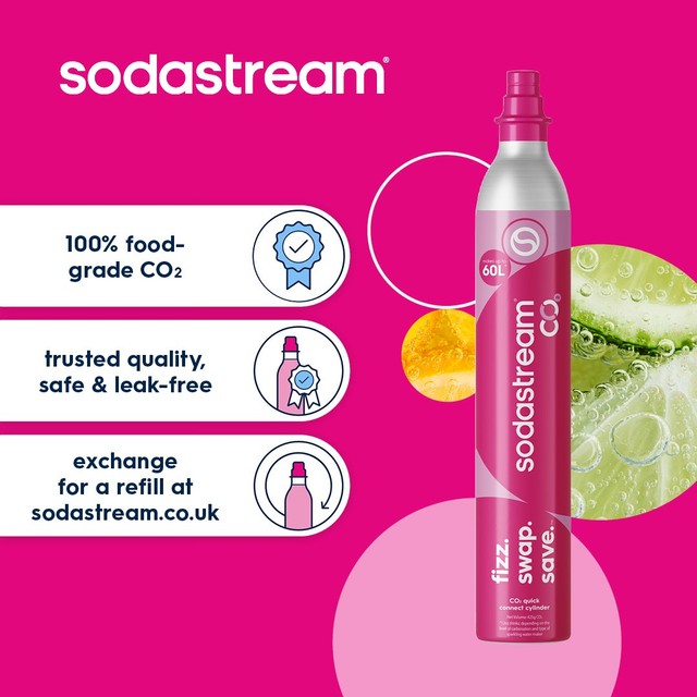 SodaStream Quick Connect CO2 gas cylinder 425g (British brand)